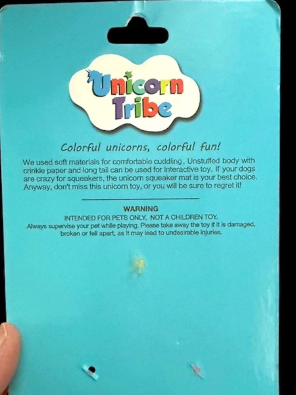 NWT Unicorn Trib Pet Toy (2 Included) UPDATED - Picture 5 of 6